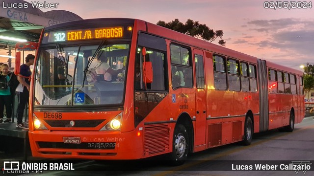 Cristo Rei > CCD Transporte Coletivo > SPE Via Mobilidade S/A DE698 na cidade de Curitiba, Paraná, Brasil, por Lucas Weber Calizario. Número da foto: #12091986.