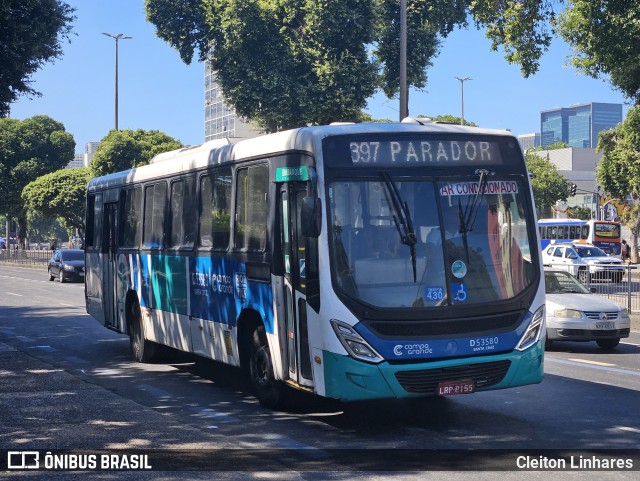 Transportes Campo Grande D53580 na cidade de Rio de Janeiro, Rio de Janeiro, Brasil, por Cleiton Linhares. Número da foto: #12094255.