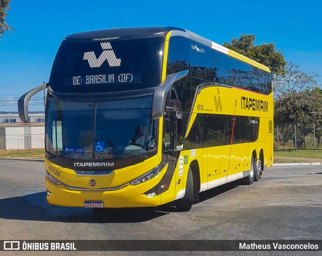 Viação Nova Itapemirim 40126 na cidade de Brasília, Distrito Federal, Brasil, por Matheus Vasconcelos. Número da foto: #12095503.