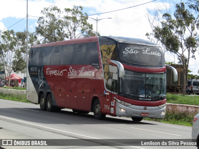 Expresso São Luiz 7970 na cidade de Caruaru, Pernambuco, Brasil, por Lenilson da Silva Pessoa. Número da foto: #12096487.
