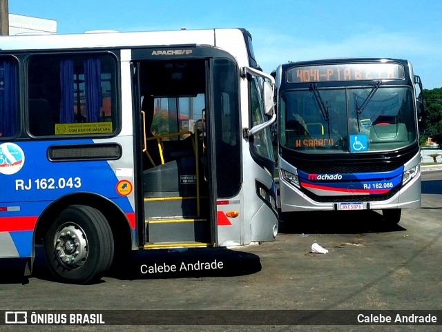 Transportes Machado RJ 162.066 na cidade de Magé, Rio de Janeiro, Brasil, por Calebe Andrade. Número da foto: #12095313.
