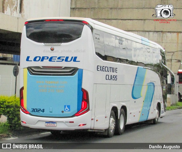 LopeSul Transportes - Lopes e Oliveira Transportes e Turismo - Lopes Sul 3024 na cidade de Campinas, São Paulo, Brasil, por Danilo Augusto. Número da foto: #12094759.