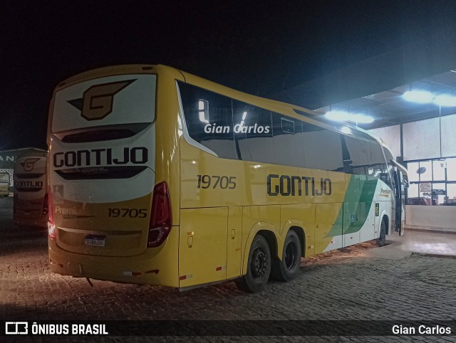 Empresa Gontijo de Transportes 19705 na cidade de Manhuaçu, Minas Gerais, Brasil, por Gian Carlos. Número da foto: #12095314.