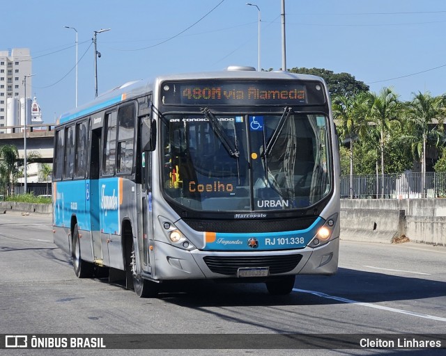 Auto Ônibus Fagundes RJ 101.338 na cidade de Niterói, Rio de Janeiro, Brasil, por Cleiton Linhares. Número da foto: #12094250.