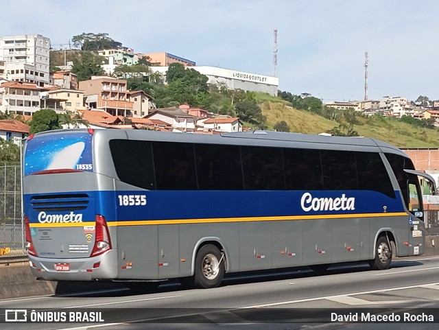 Viação Cometa 18535 na cidade de Cotia, São Paulo, Brasil, por David Macedo Rocha. Número da foto: #12094830.
