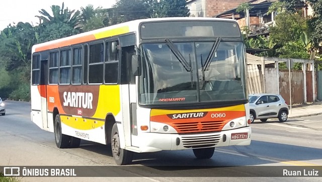 Saritur - Santa Rita Transporte Urbano e Rodoviário 0060 na cidade de Santa Luzia, Minas Gerais, Brasil, por Ruan Luiz. Número da foto: #12094525.