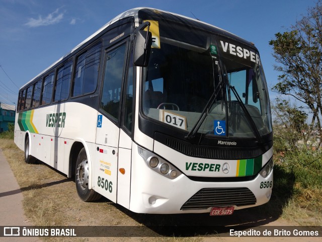 Vesper Transportes 8506 na cidade de Francisco Morato, São Paulo, Brasil, por Espedito de Brito Gomes. Número da foto: #12094283.