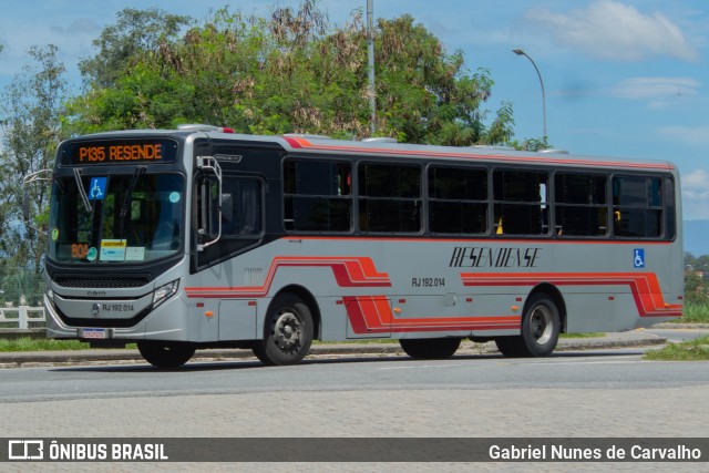 Viação Resendense RJ 192.014 na cidade de Resende, Rio de Janeiro, Brasil, por Gabriel Nunes de Carvalho. Número da foto: #12094383.