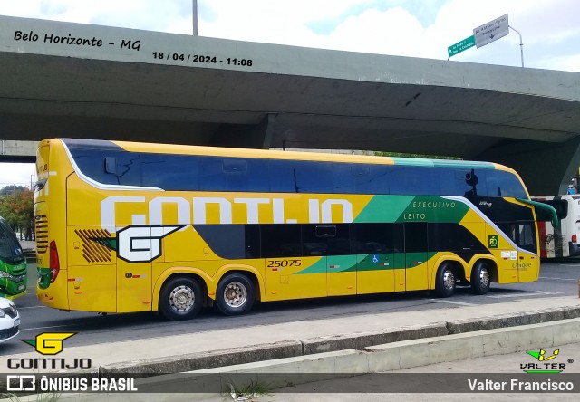 Empresa Gontijo de Transportes 25075 na cidade de Belo Horizonte, Minas Gerais, Brasil, por Valter Francisco. Número da foto: #12097653.