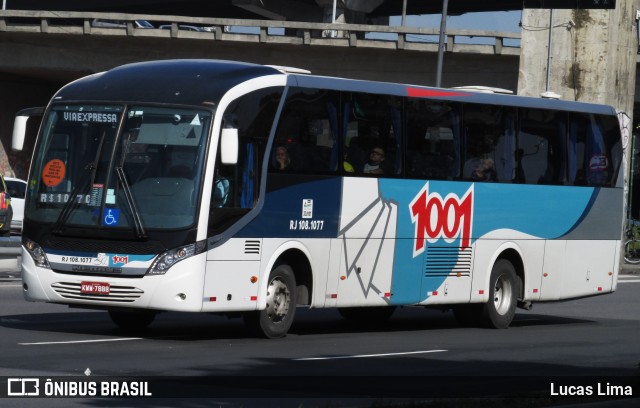 Auto Viação 1001 RJ 108.1077 na cidade de Rio de Janeiro, Rio de Janeiro, Brasil, por Lucas Lima. Número da foto: #12098021.