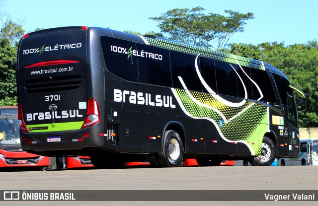 Brasil Sul Linhas Rodoviárias 3701 na cidade de Foz do Iguaçu, Paraná, Brasil, por Vagner Valani. Número da foto: #12098461.