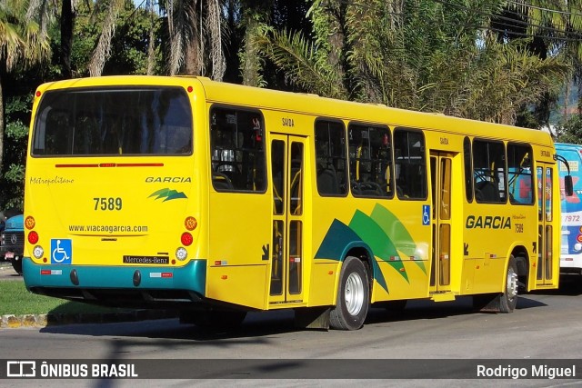 Viação Garcia 7589 na cidade de Duque de Caxias, Rio de Janeiro, Brasil, por Rodrigo Miguel. Número da foto: #12097725.