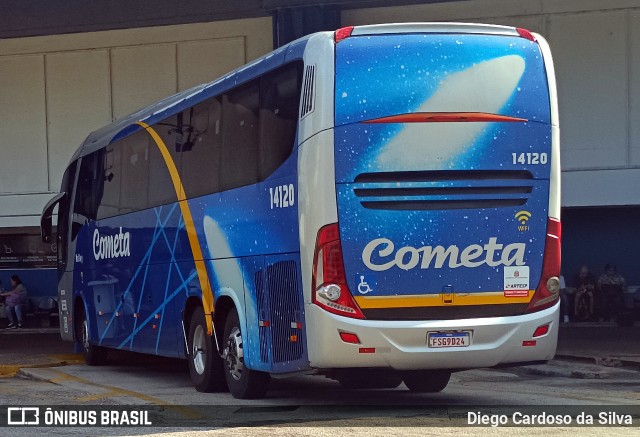 Viação Cometa 14120 na cidade de Sorocaba, São Paulo, Brasil, por Diego Cardoso da Silva. Número da foto: #12098983.