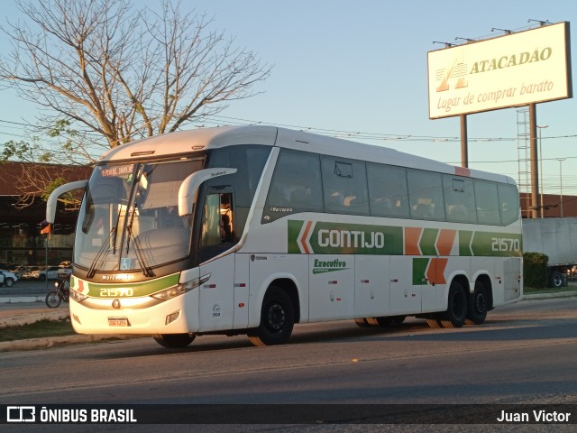 Empresa Gontijo de Transportes 21570 na cidade de Eunápolis, Bahia, Brasil, por Juan Victor. Número da foto: #12098824.