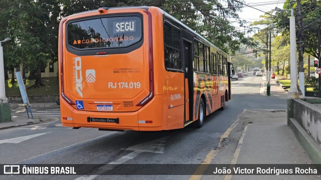 Viação Cidade do Aço RJ174.019 na cidade de Volta Redonda, Rio de Janeiro, Brasil, por João Victor Rodrigues Rocha. Número da foto: #12097144.