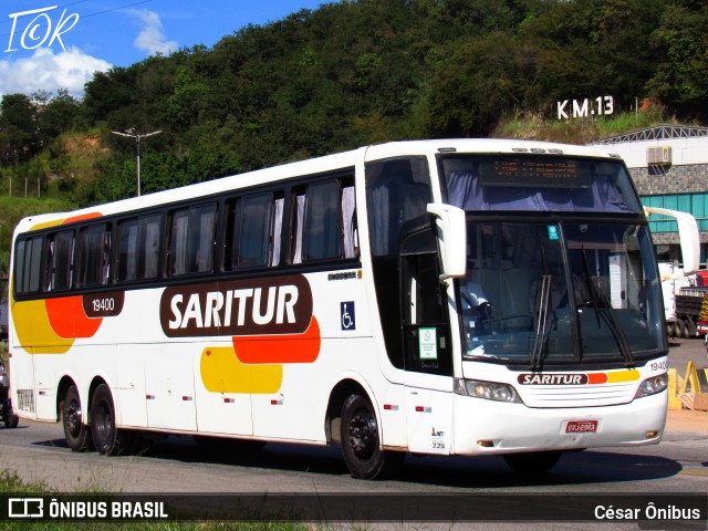 Saritur - Santa Rita Transporte Urbano e Rodoviário 19400 na cidade de Sabará, Minas Gerais, Brasil, por César Ônibus. Número da foto: #12098996.