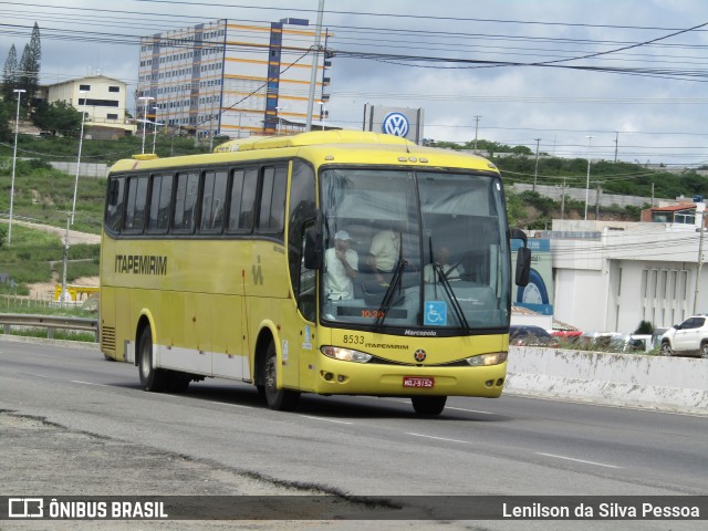 Viação Itapemirim 8533 na cidade de Caruaru, Pernambuco, Brasil, por Lenilson da Silva Pessoa. Número da foto: #12098259.