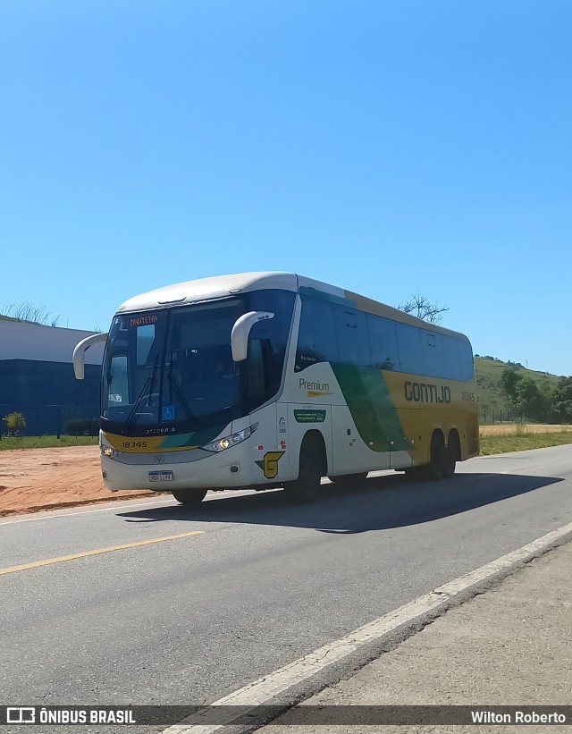 Empresa Gontijo de Transportes 18345 na cidade de Governador Valadares, Minas Gerais, Brasil, por Wilton Roberto. Número da foto: #12097626.