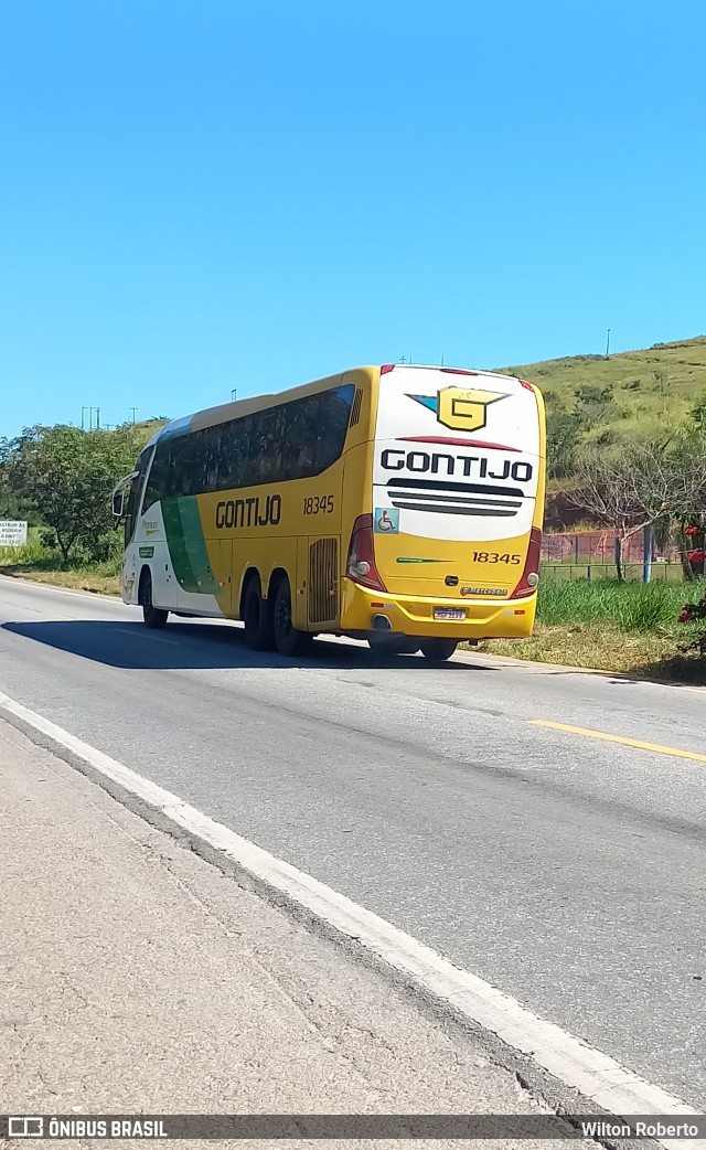Empresa Gontijo de Transportes 18345 na cidade de Governador Valadares, Minas Gerais, Brasil, por Wilton Roberto. Número da foto: #12097620.