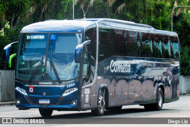 Viação Cometa 721511 na cidade de Curitiba, Paraná, Brasil, por Diego Lip. Número da foto: #12099148.