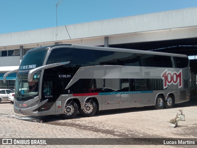 Auto Viação 1001 RJ 108.591 na cidade de Campos dos Goytacazes, Rio de Janeiro, Brasil, por Lucas Martins. Número da foto: #12098741.