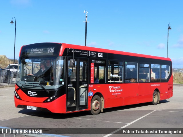 Go Cornwall Bus 2445 na cidade de Penzance, Cornwall, Inglaterra, por Fábio Takahashi Tanniguchi. Número da foto: #12098480.