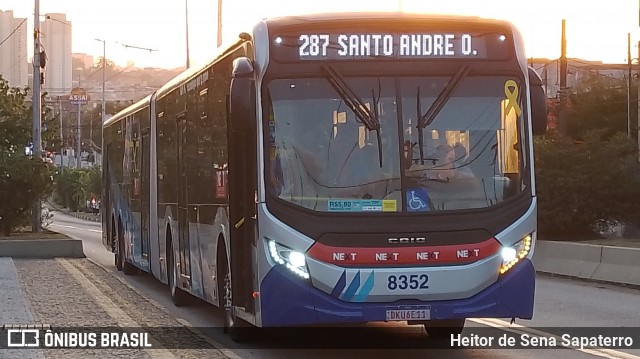 Next Mobilidade - ABC Sistema de Transporte 8352 na cidade de São Bernardo do Campo, São Paulo, Brasil, por Heitor de Sena Sapaterro. Número da foto: #12098945.