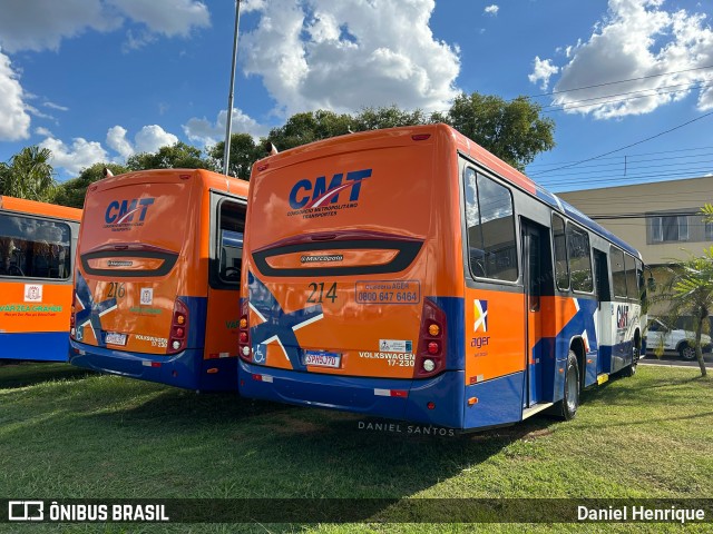 CMT - Consórcio Metropolitano Transportes 214 na cidade de Várzea Grande, Mato Grosso, Brasil, por Daniel Henrique. Número da foto: #12098631.