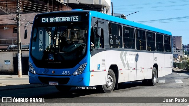 VSFL - Viação São Francisco 453 na cidade de Juiz de Fora, Minas Gerais, Brasil, por Juan Pablo. Número da foto: #12099085.