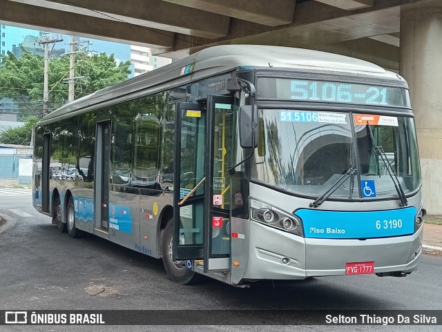Viação Paratodos > São Jorge > Metropolitana São Paulo > Mobibrasil 6 3190 na cidade de São Paulo, São Paulo, Brasil, por Selton Thiago Da Silva. Número da foto: #12097471.