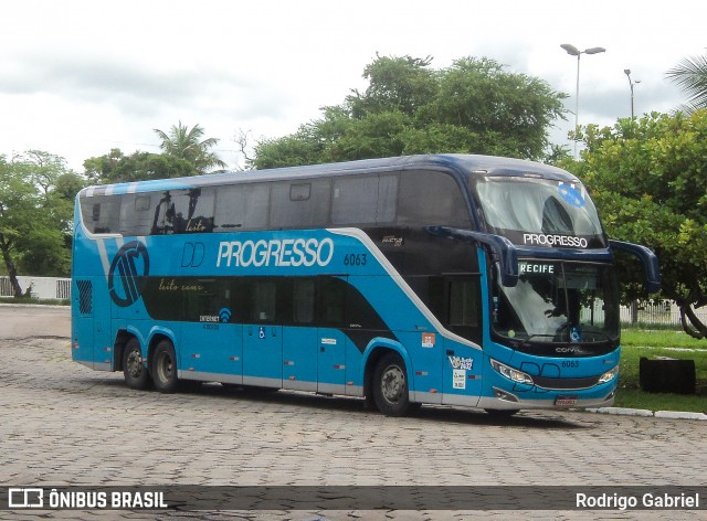 Auto Viação Progresso 6063 na cidade de João Pessoa, Paraíba, Brasil, por Rodrigo Gabriel. Número da foto: #12099480.