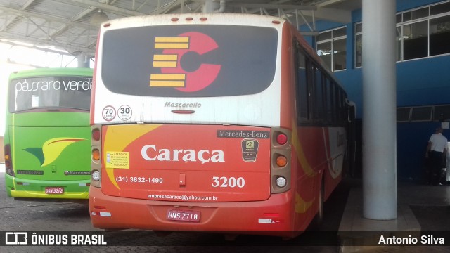 Empresa Caraça Transportes e Turismo 3200 na cidade de Santa Bárbara, Minas Gerais, Brasil, por Antonio Silva. Número da foto: #12100932.