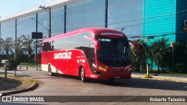 Viação Santa Cruz 34624 na cidade de São Paulo, São Paulo, Brasil, por Roberto Teixeira. Número da foto: #12100739.