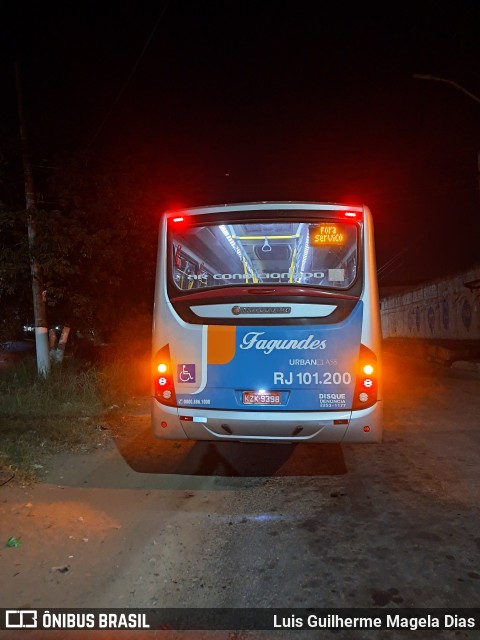 Auto Ônibus Fagundes RJ 101.200 na cidade de Itaboraí, Rio de Janeiro, Brasil, por Luis Guilherme Magela Dias. Número da foto: #12099712.