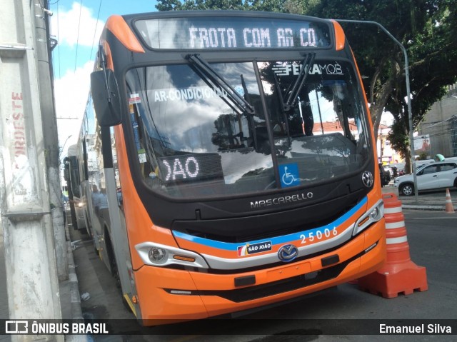 Auto Ônibus São João 25006 na cidade de Feira de Santana, Bahia, Brasil, por Emanuel Silva. Número da foto: #12100844.