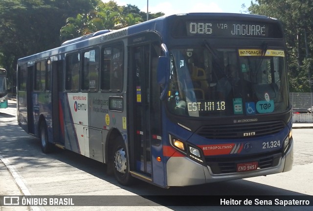 Viação Osasco 21.324 na cidade de Osasco, São Paulo, Brasil, por Heitor de Sena Sapaterro. Número da foto: #12100920.