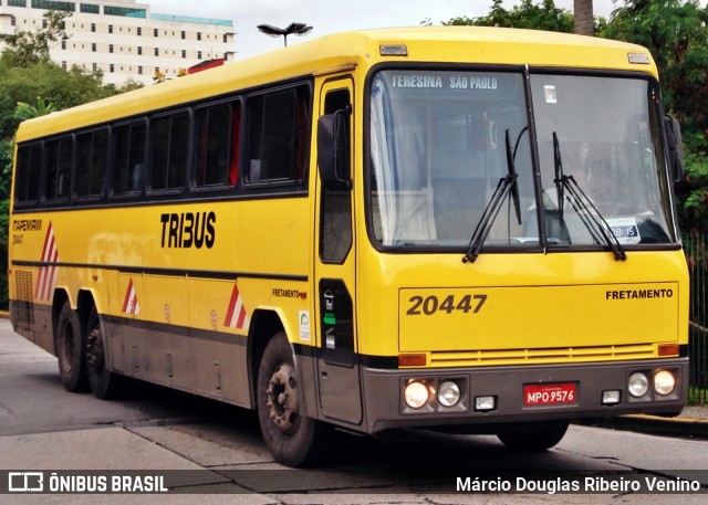 Viação Itapemirim 20447 na cidade de São Paulo, São Paulo, Brasil, por Márcio Douglas Ribeiro Venino. Número da foto: #12102152.