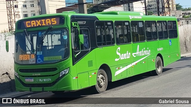 Transportes Santo Antônio RJ 161.171 na cidade de Duque de Caxias, Rio de Janeiro, Brasil, por Gabriel Sousa. Número da foto: #12103661.
