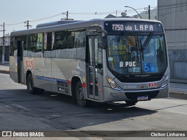 Auto Viação 1001 RJ 108.862 na cidade de Niterói, Rio de Janeiro, Brasil, por Cleiton Linhares. Número da foto: #12103563.