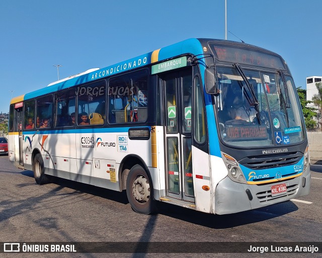 Transportes Futuro C30343 na cidade de Rio de Janeiro, Rio de Janeiro, Brasil, por Jorge Lucas Araújo. Número da foto: #12103658.