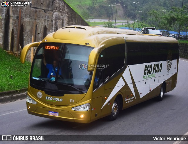 Eco Polo Brasil Transportes 111 na cidade de Petrópolis, Rio de Janeiro, Brasil, por Victor Henrique. Número da foto: #12103787.