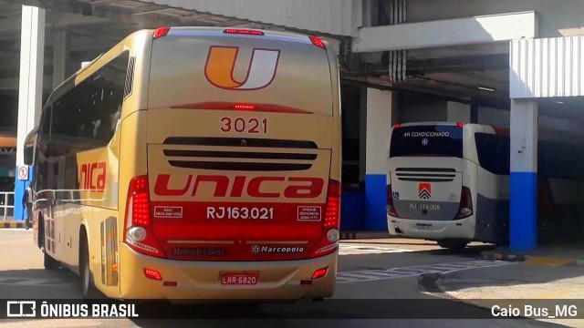 Transportes Única Petrópolis RJ 163.021 na cidade de Rio de Janeiro, Rio de Janeiro, Brasil, por Caio Bus_MG. Número da foto: #12102451.