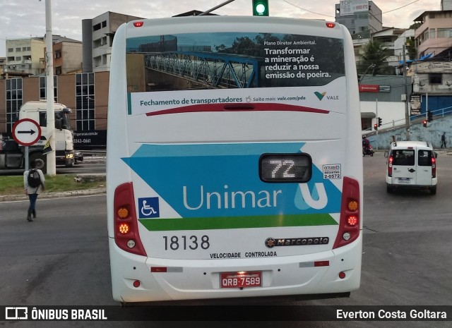 Unimar Transportes 18138 na cidade de Cariacica, Espírito Santo, Brasil, por Everton Costa Goltara. Número da foto: #12103472.