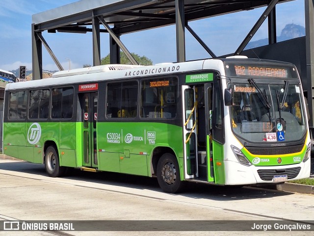 Tijuquinha - Auto Viação Tijuca C50034 na cidade de Rio de Janeiro, Rio de Janeiro, Brasil, por Jorge Gonçalves. Número da foto: #12102679.