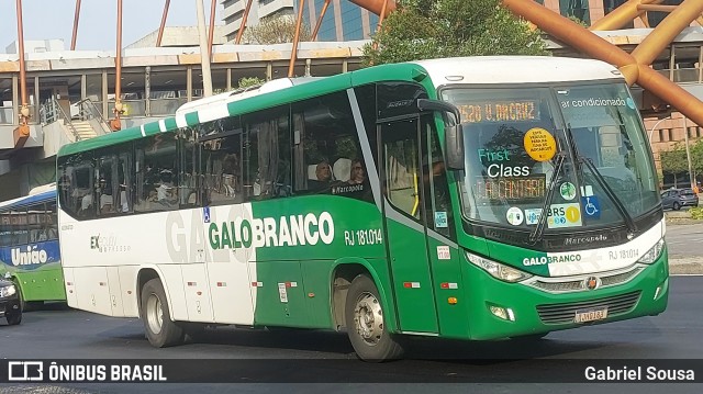 Viação Galo Branco RJ 181.014 na cidade de Rio de Janeiro, Rio de Janeiro, Brasil, por Gabriel Sousa. Número da foto: #12103650.