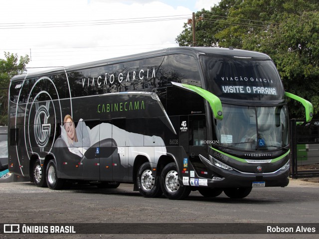 Viação Garcia 86038 na cidade de Paranavaí, Paraná, Brasil, por Robson Alves. Número da foto: #12103627.