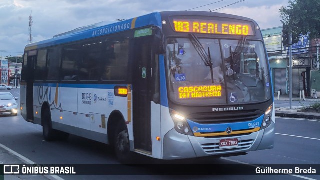 Transportes Barra D13243 na cidade de Rio de Janeiro, Rio de Janeiro, Brasil, por Guilherme Breda. Número da foto: #12104335.