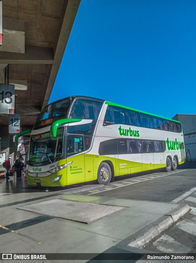 TurBus 2686 na cidade de Viña del Mar, Valparaíso, Valparaíso, Chile, por Raimundo Zamorano. Número da foto: #12103613.