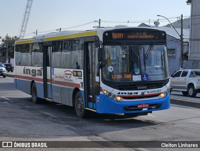 Auto Lotação Ingá RJ 210.027 na cidade de Niterói, Rio de Janeiro, Brasil, por Cleiton Linhares. Número da foto: #12103560.