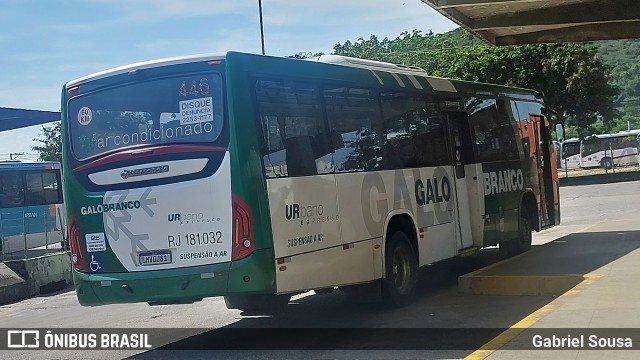 Viação Galo Branco RJ 181.032 na cidade de Niterói, Rio de Janeiro, Brasil, por Gabriel Sousa. Número da foto: #12103657.